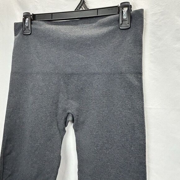 Spanx By Sara Blakely XL Athleisure Leggings Shapewear Charcoal Gray Cropped - Picture 3 of 7